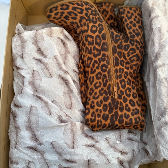 Jessica Simpson Animal Print Boots - Picture 6 of 9